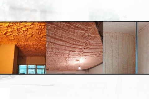 Утеплення стелі поліуретановим утеплювачем Полінор